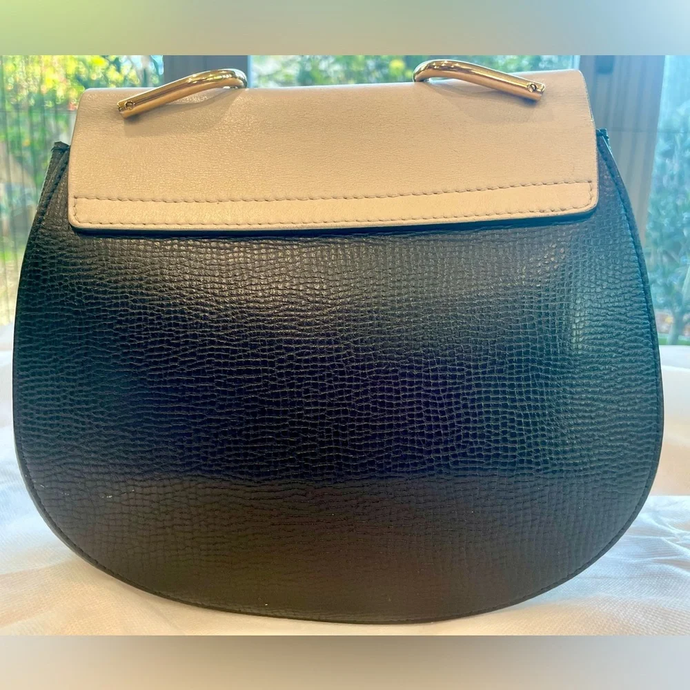 Chloé Drew Chain Pochette Bag (not mini), Beige and Black, EUC - Picture 9 of 15